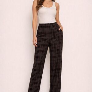 Talbots Brow Black Pants 12 Burnout Velvet Y2K Career Business Academia Preppy